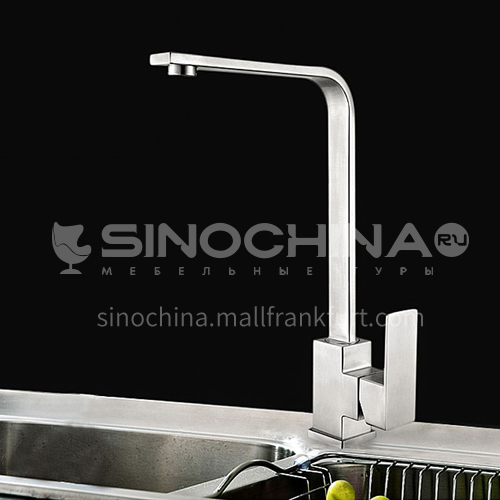 304 stainless steel square vegetable basin faucet 10147A